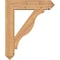 Ekena Millwork Funston Arts and Crafts Smooth Bracket w/ Offset Brace, Western Red Cedar, 7 1/2"W x 30"D x 36"H BKT0806X30X36FST03SWR - alternate 2